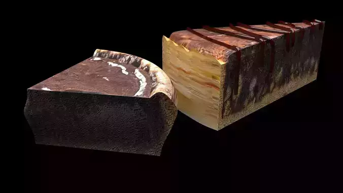 Gooey Brownies 3D model 7