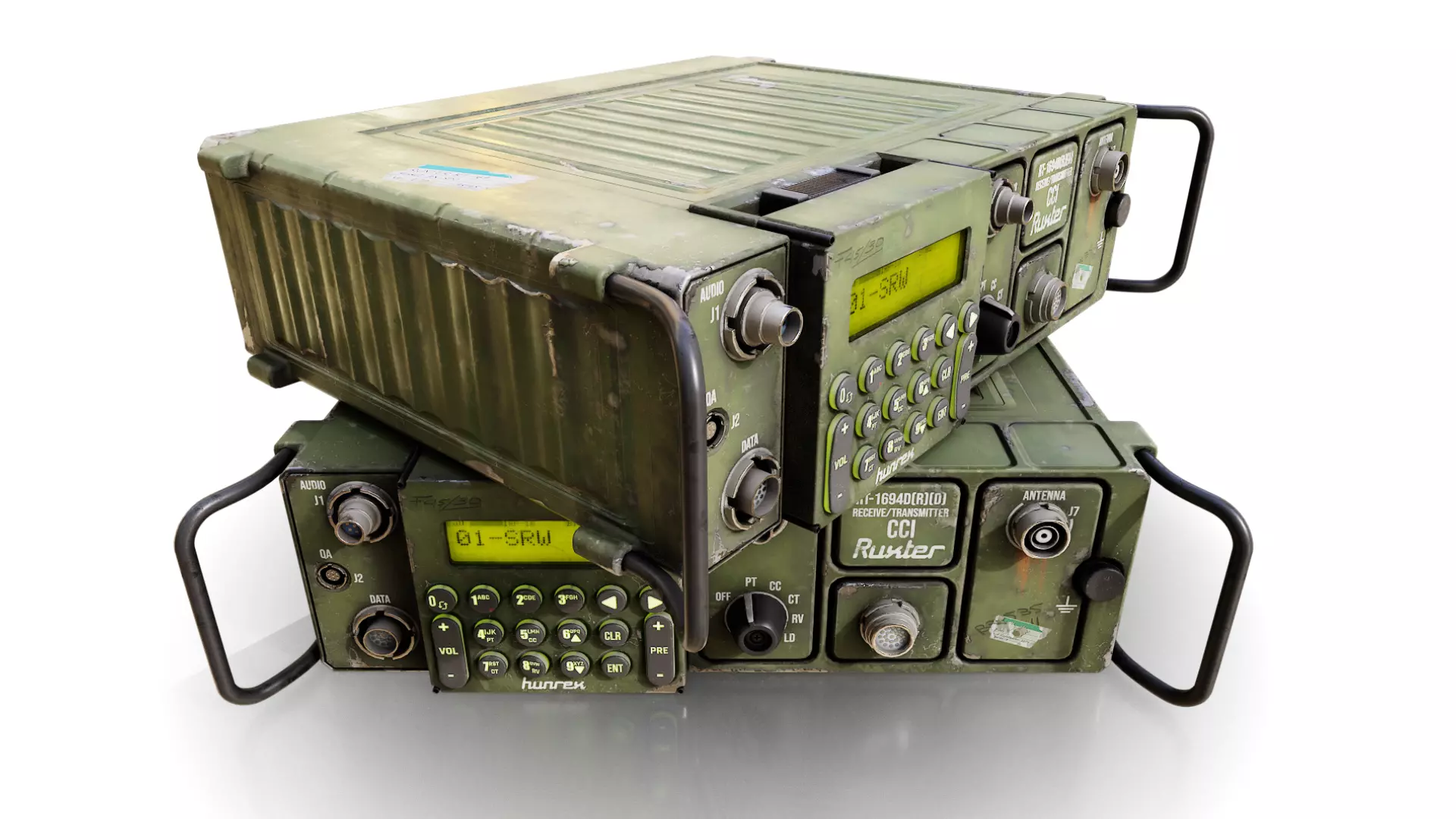 Military Radio RT169 Low-poly 3D model