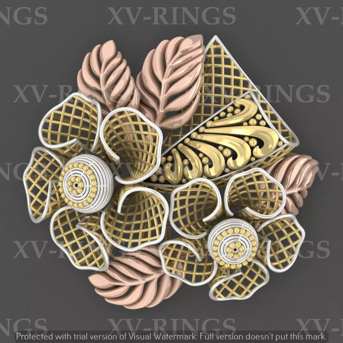 NEW TURKISH RING XV-05 3D print model