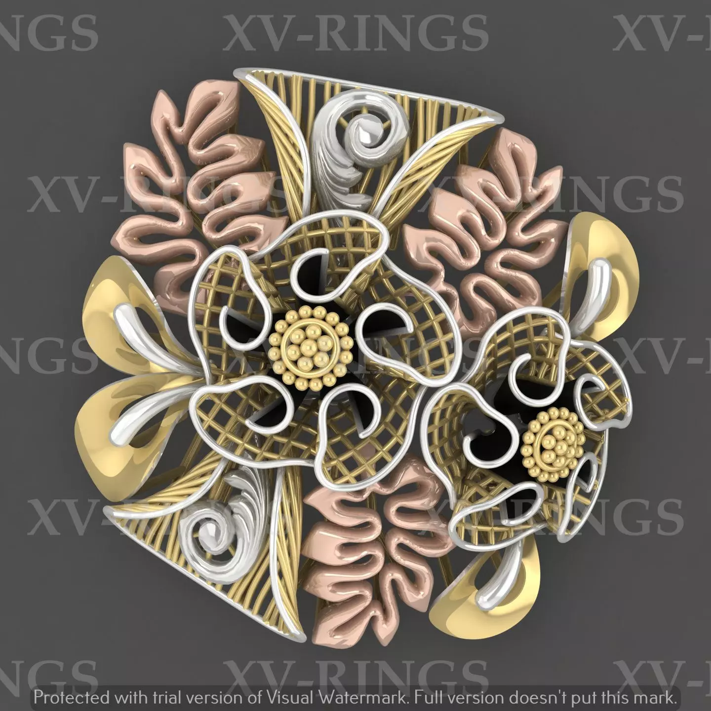 NEW TURKISH RING XV-07 3D print model