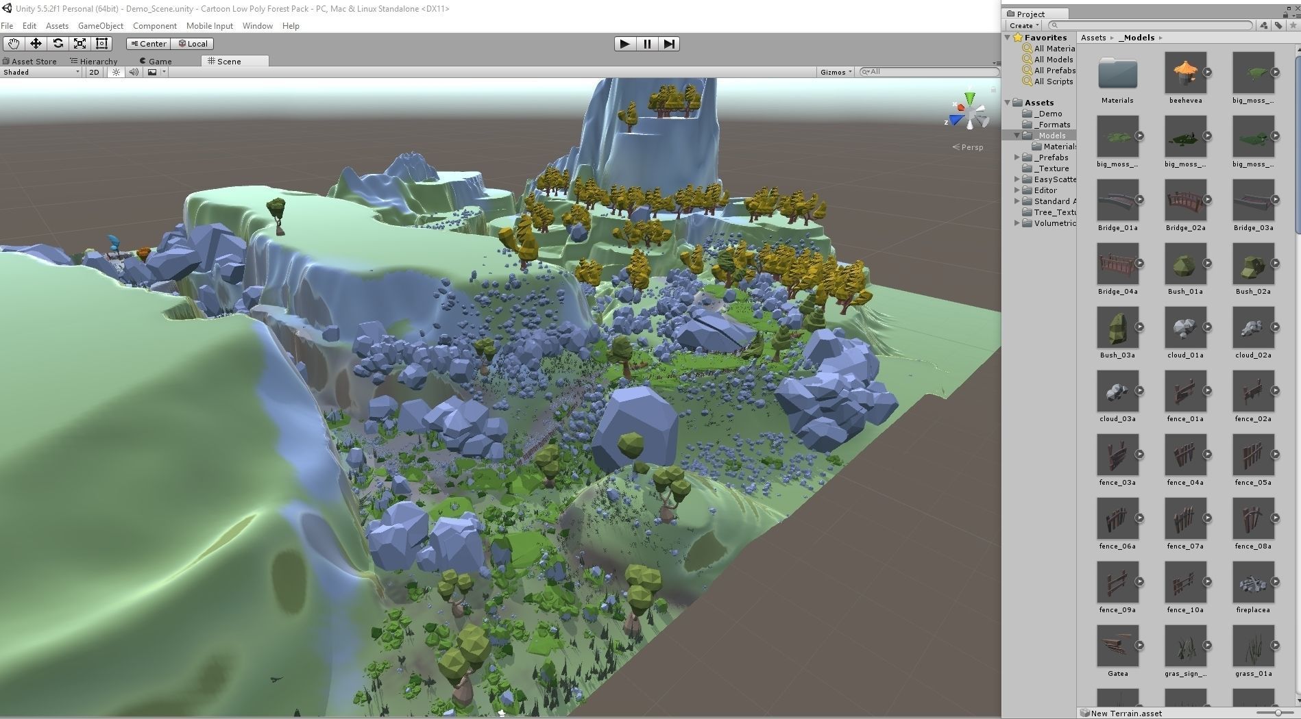 Cartoon Low Poly Forest Pack Low-poly 3D model_41