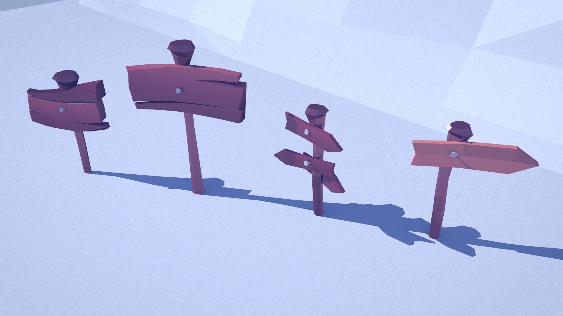 Cartoon Low Poly Forest Pack Low-poly 3D model_17