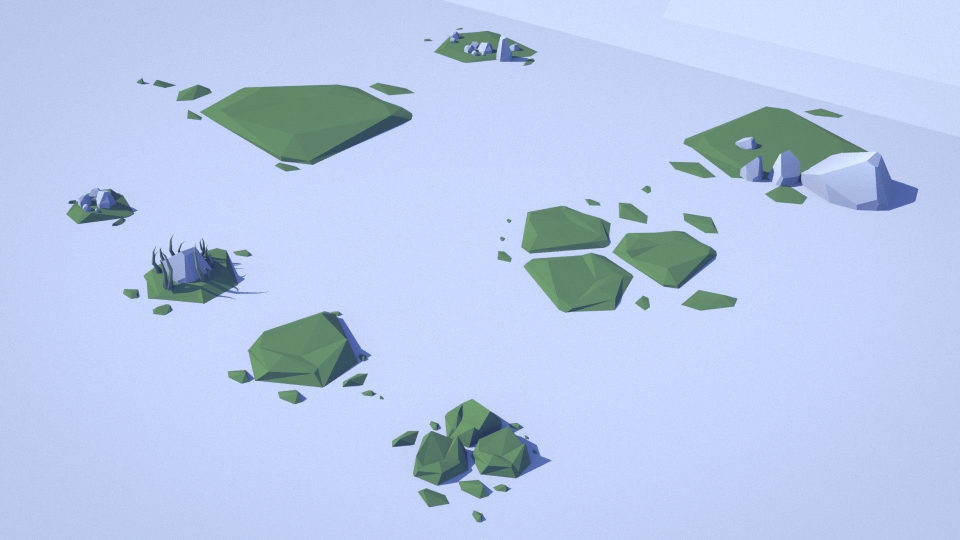 Cartoon Low Poly Forest Pack Low-poly 3D model_19
