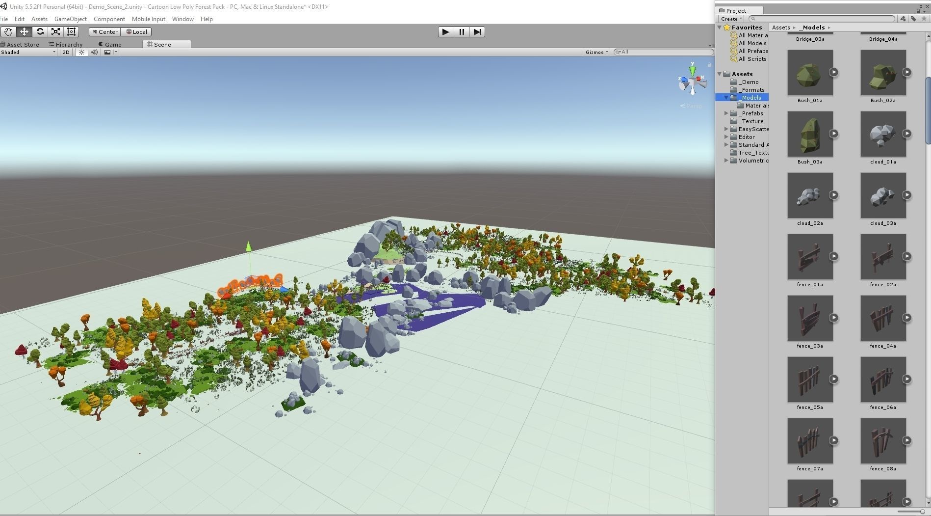 Cartoon Low Poly Forest Pack Low-poly 3D model_37