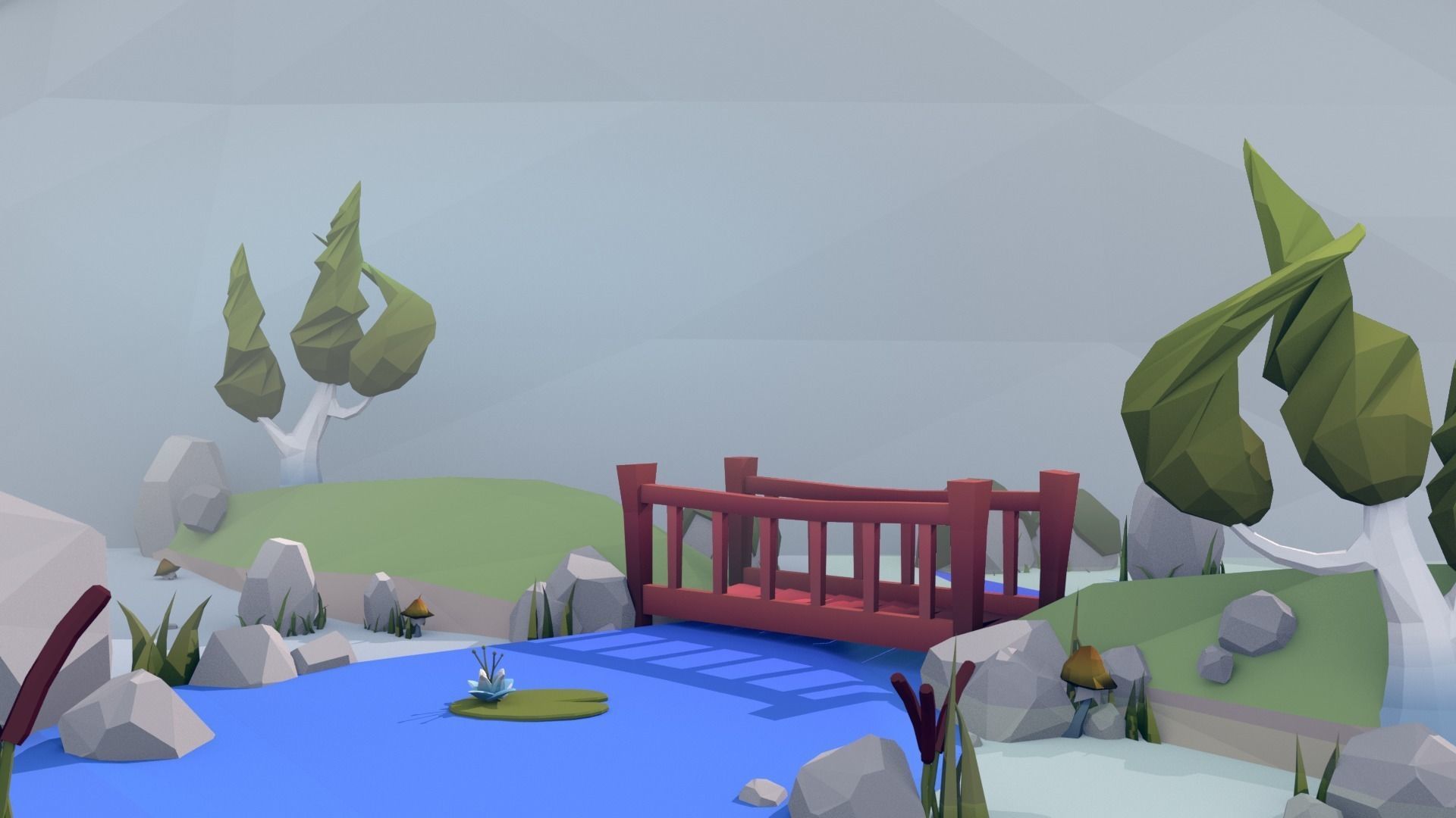 Cartoon Low Poly Forest Pack Low-poly 3D model_26