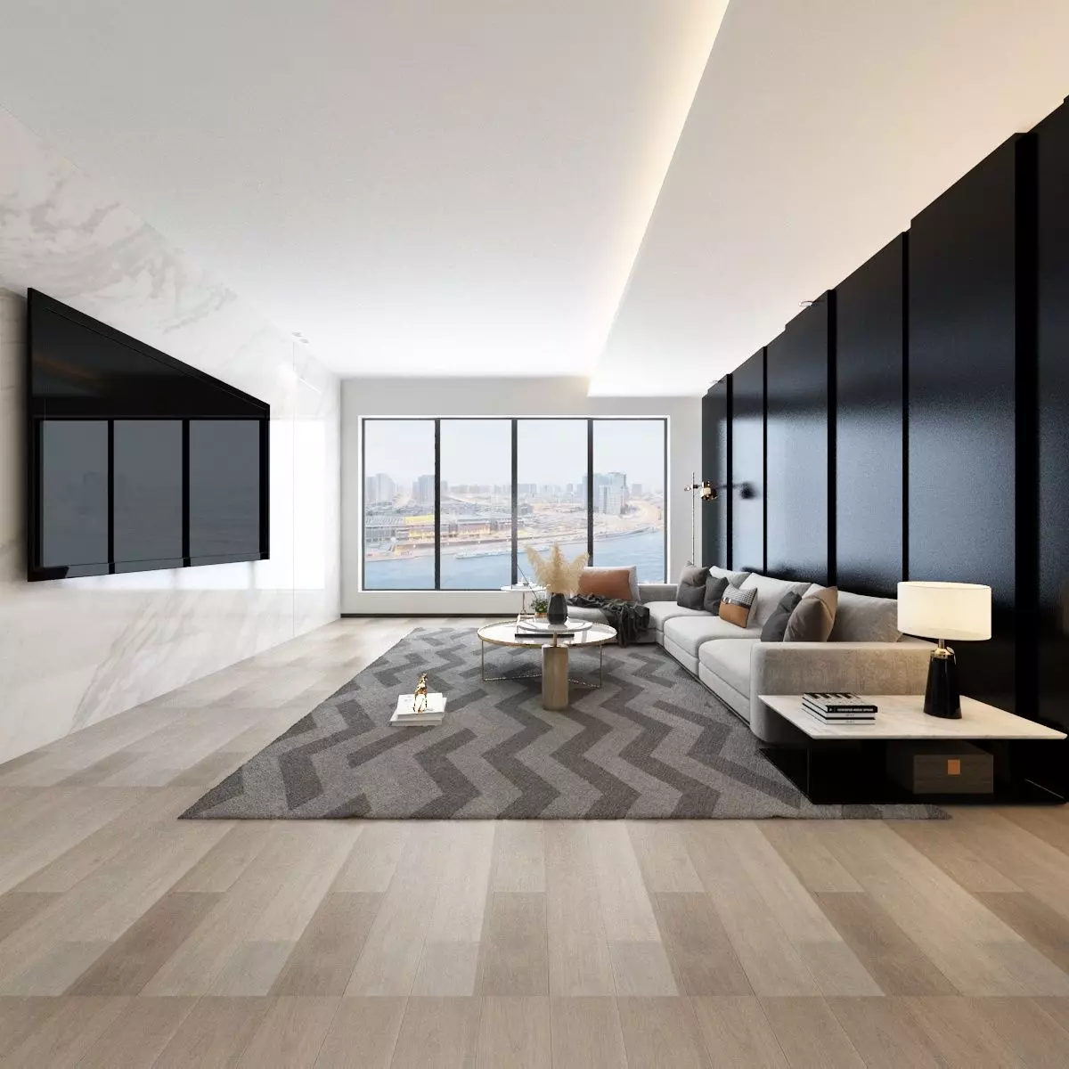 Living and Dining Room Combo 3D model