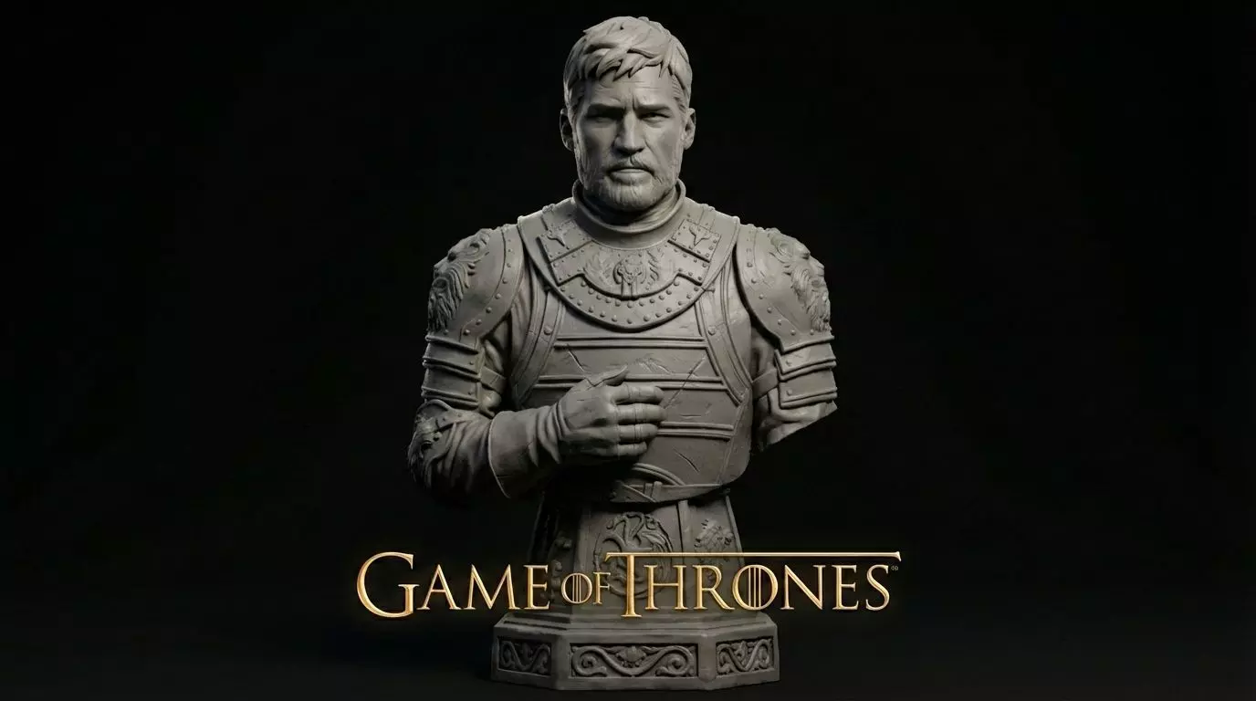 Bust Jaime Lannister Game of Thrones 3D print model