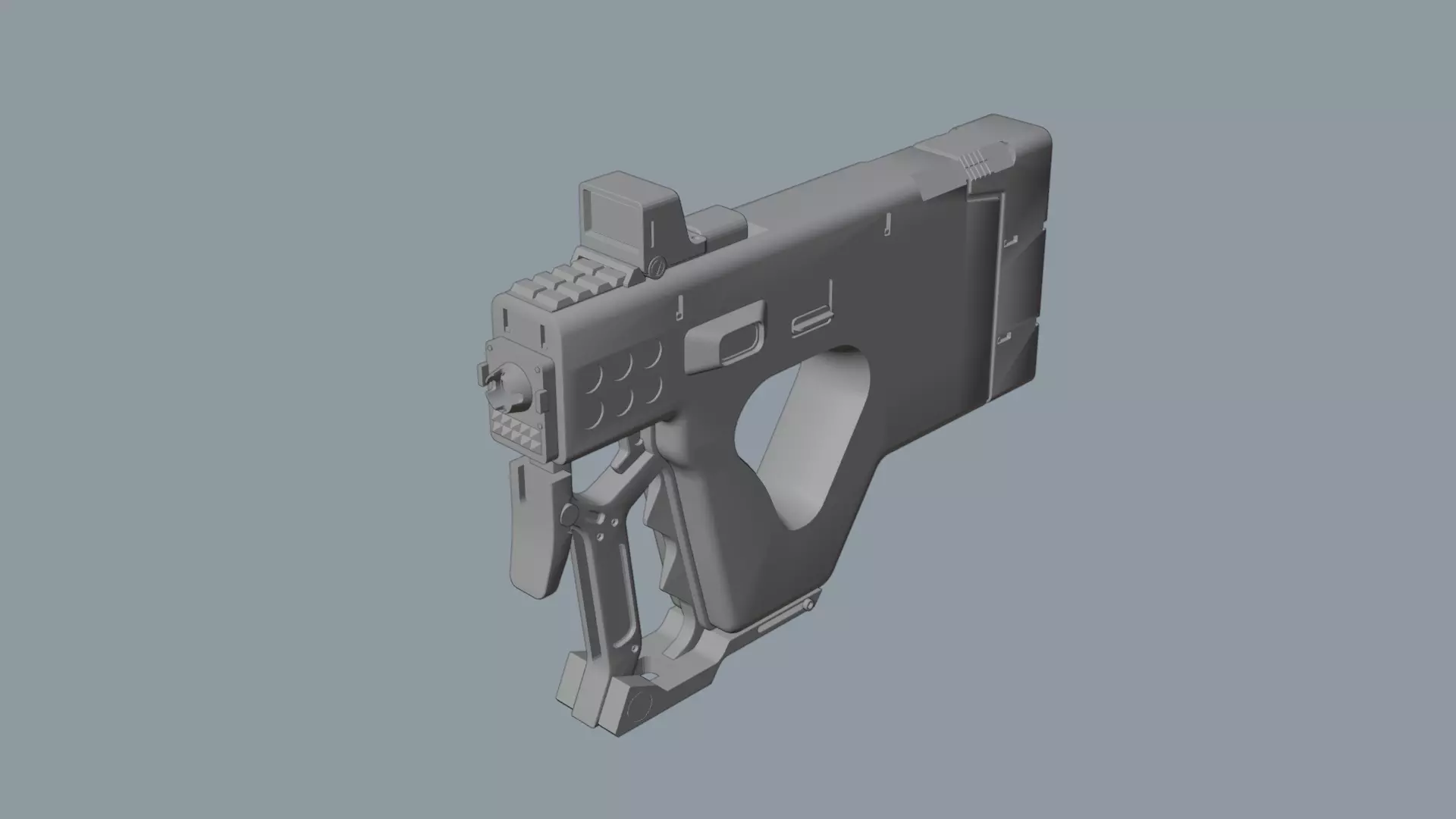 SCI-FI GUN Free low-poly 3D model