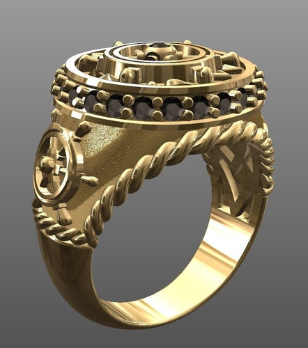 Ring steering wheel 3D print model