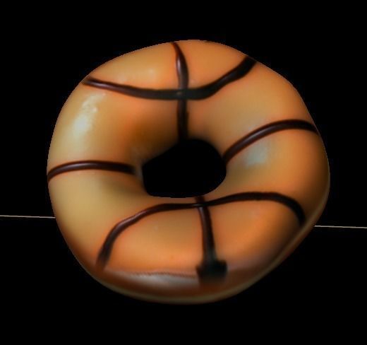 donut low poly with diferent textures  Low-poly 3D model_6