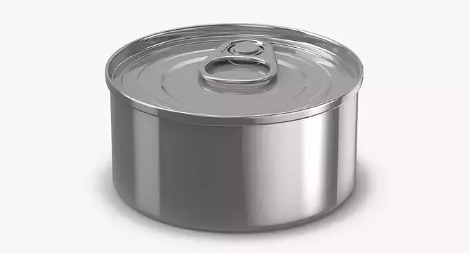 Food Can 05 3D model 7