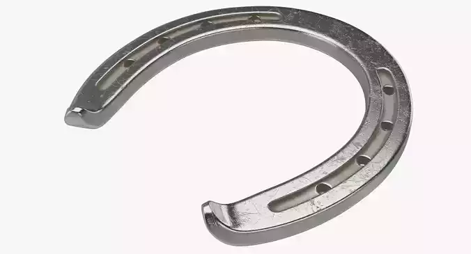 Horseshoe 2 Textured 3D model