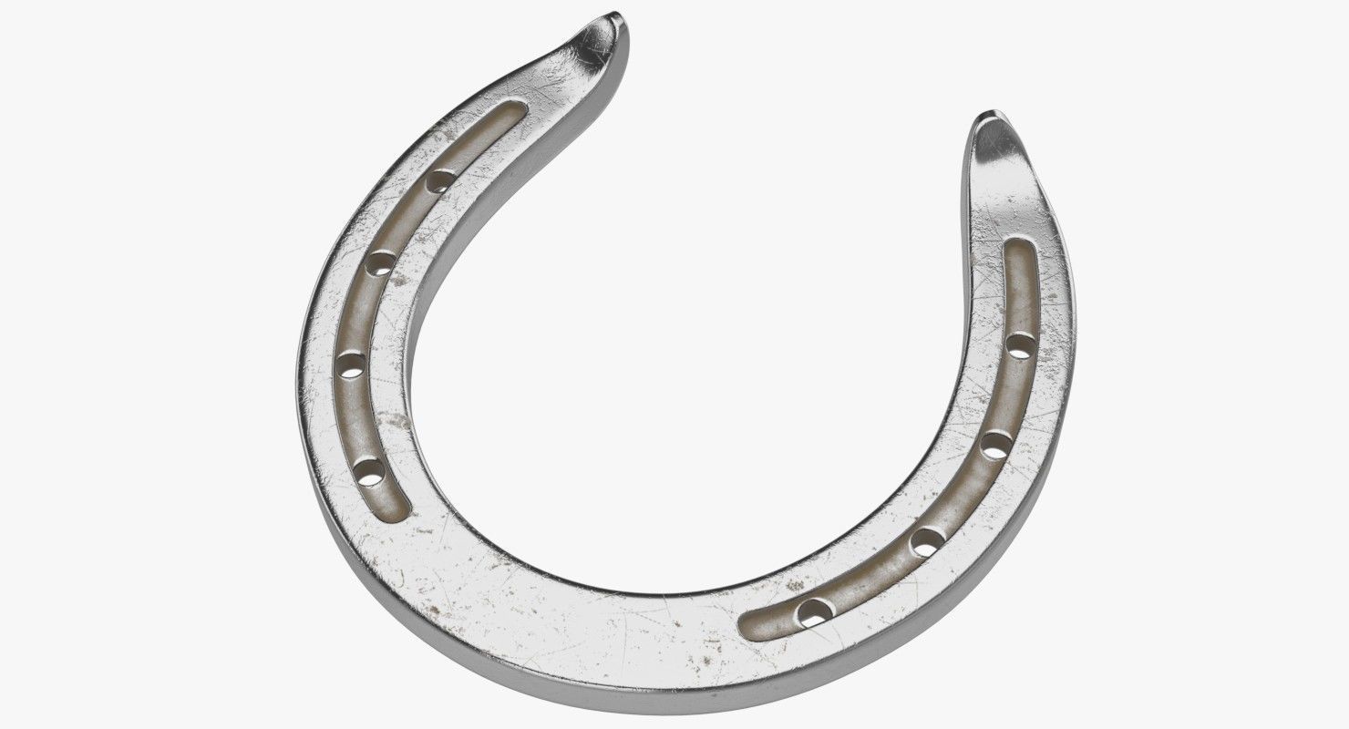 Horseshoe 2 Textured 3D model_2