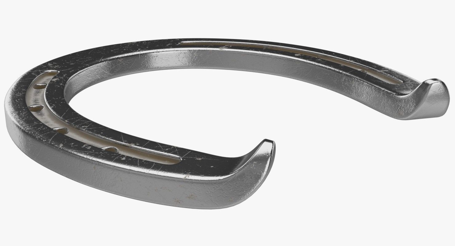 Horseshoe 2 Textured 3D model_1