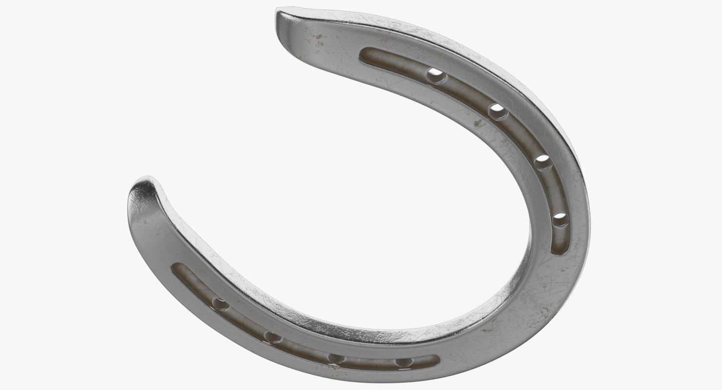 Horseshoe 2 Textured 3D model_4