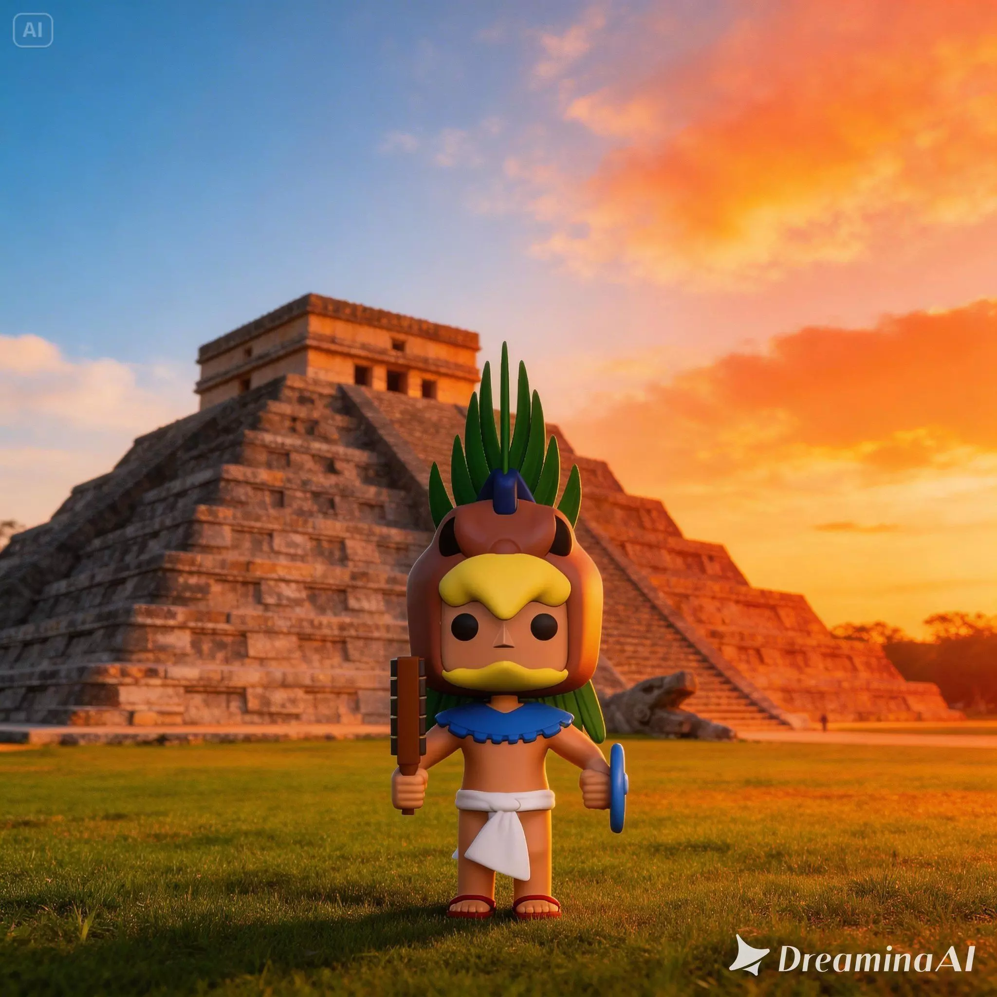 funko guerrero aguila 3D print model
