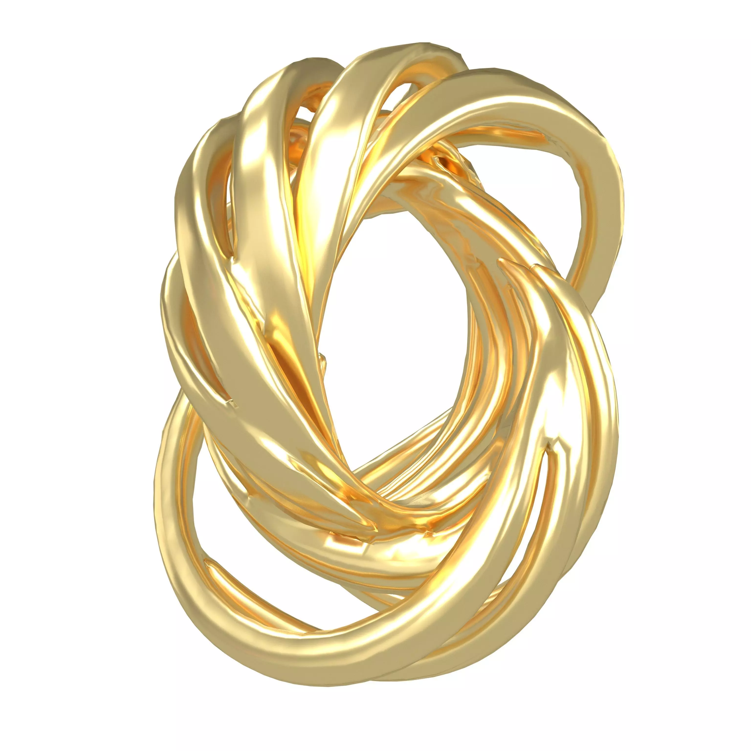 Abstract Ring Shape v6 001 Low-poly 3D model