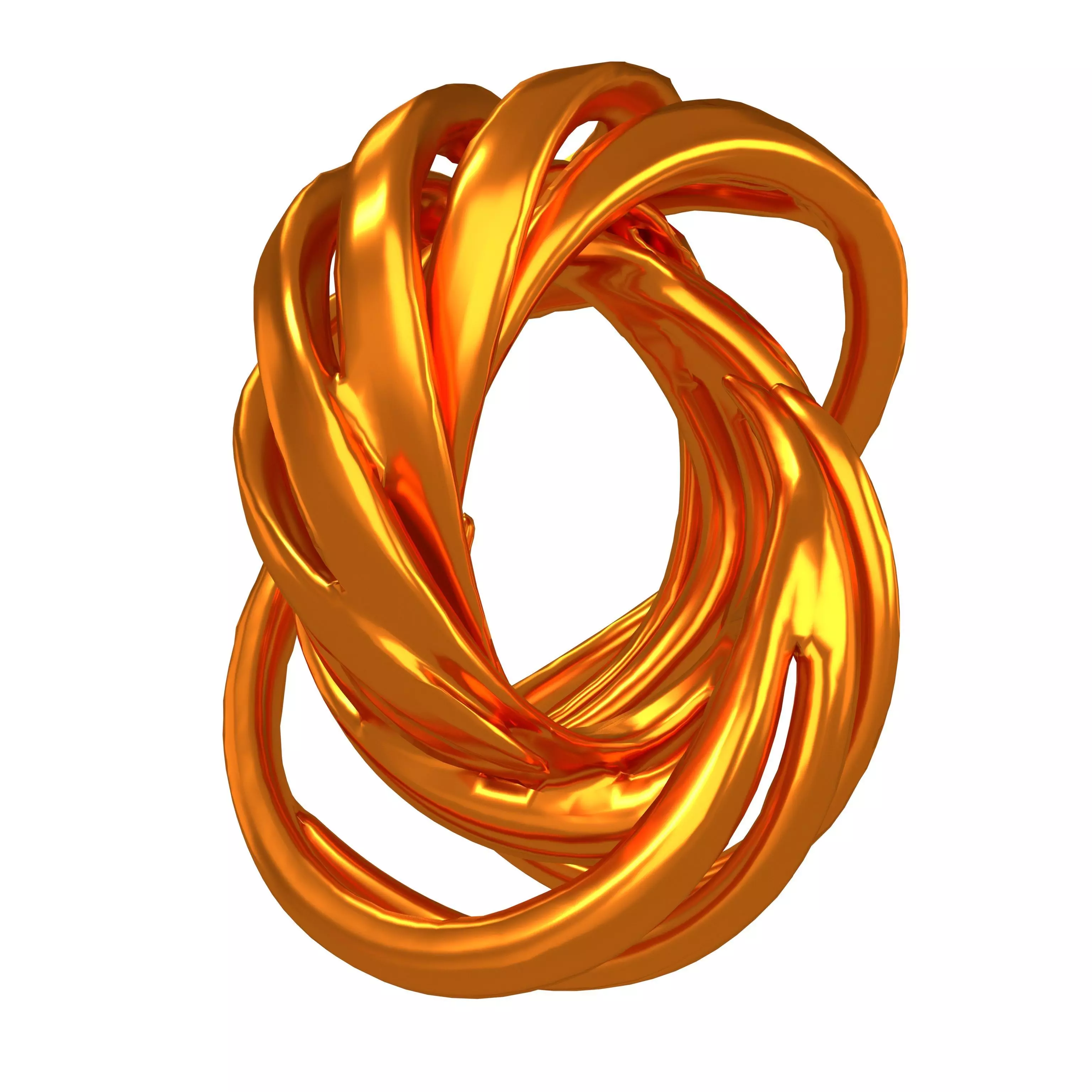 Abstract Ring Shape v6 006 Low-poly 3D model
