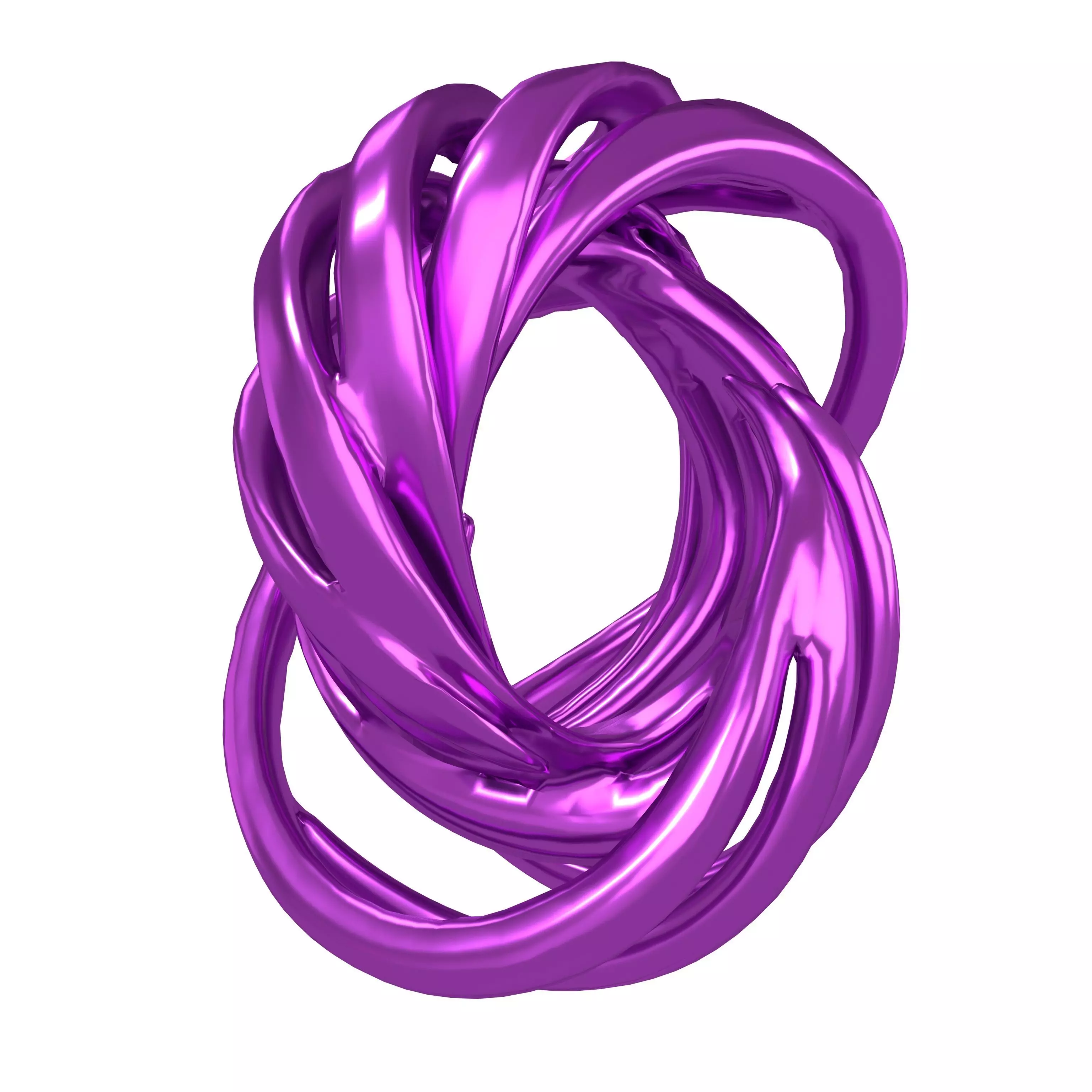 Abstract Ring Shape v6 008 Low-poly 3D model