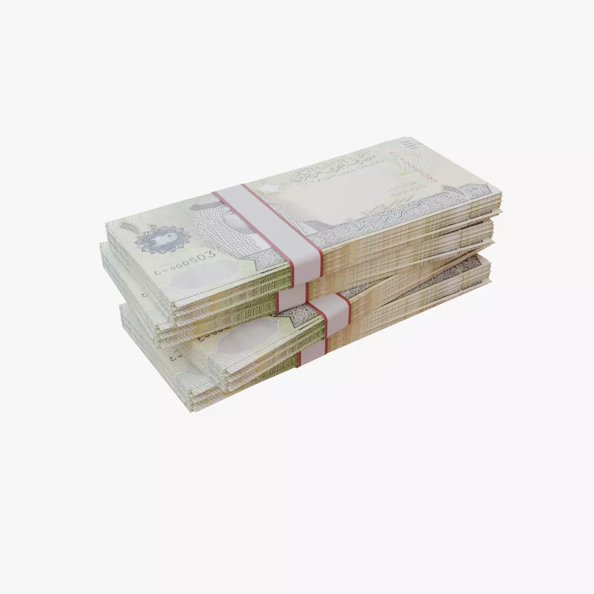10 Bahraini Dinar BHD Low-poly 3D model