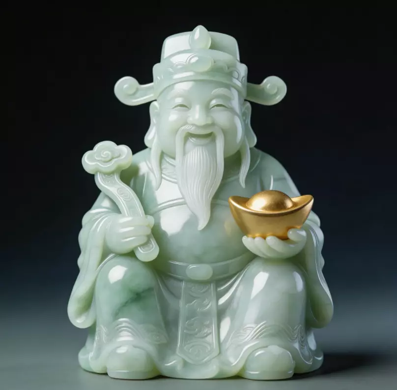 Statue ornament Five Fortunes God of Wealth 2 3D model