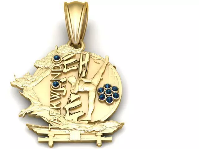 Taekwondo Spirit Pendant 3D print model