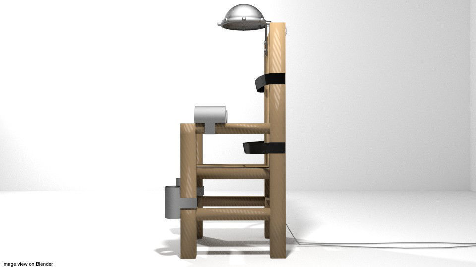 Punishment Device - Electric Chair 3D model_2