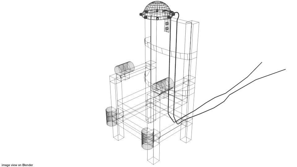 Punishment Device - Electric Chair 3D model_3
