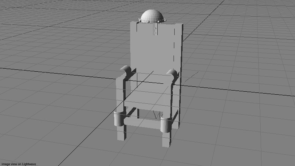 Punishment Device - Electric Chair 3D model_4