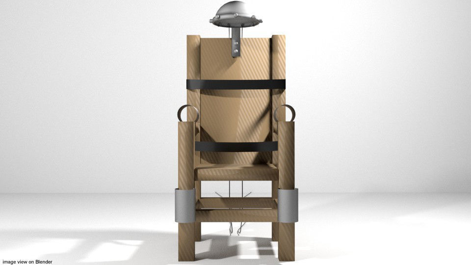 Punishment Device - Electric Chair 3D model_1