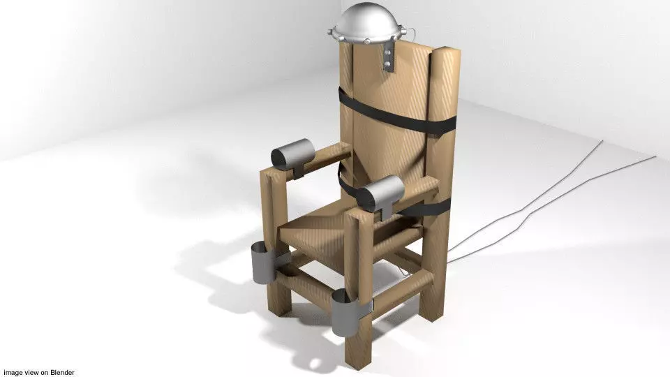 Punishment Device - Electric Chair 3D model_0