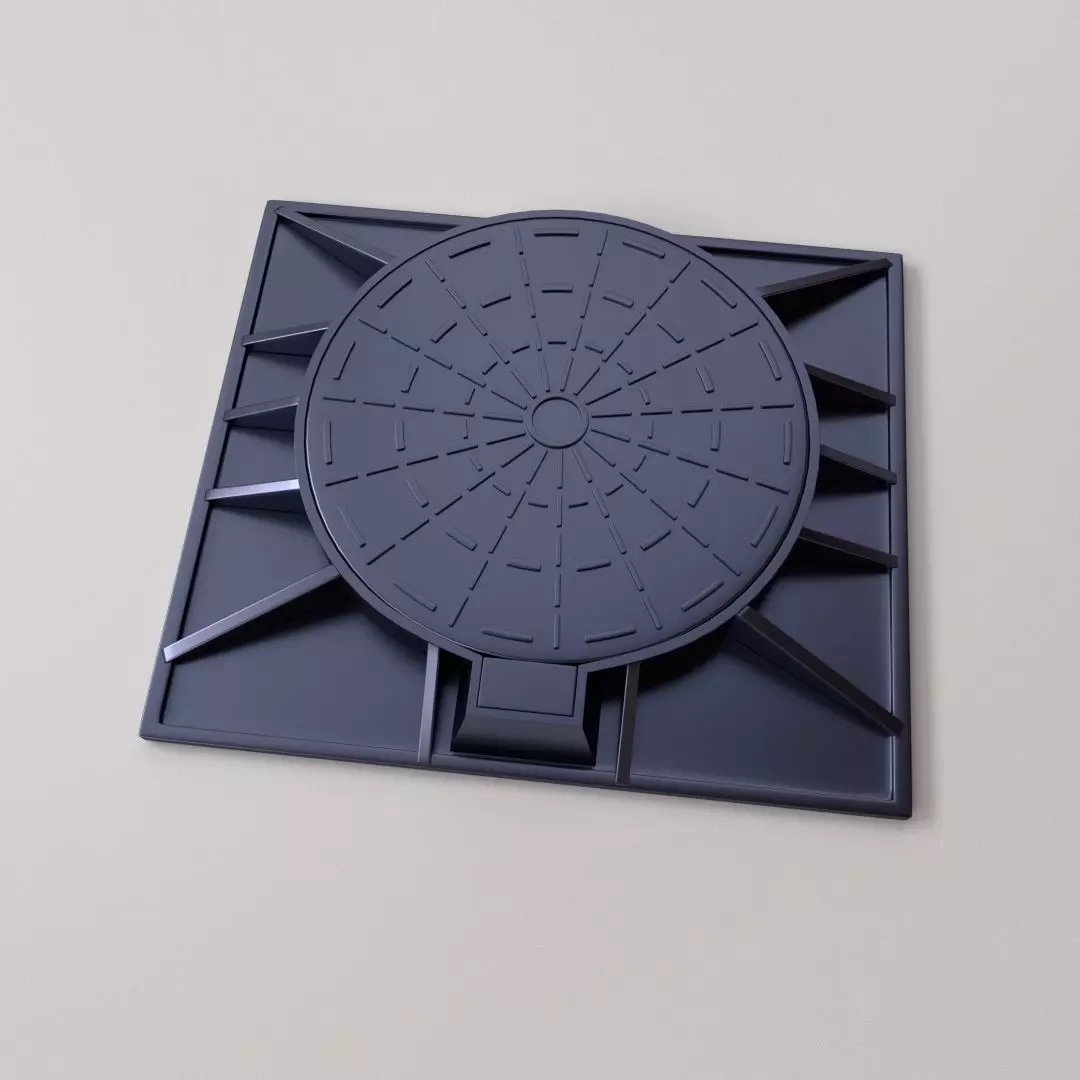 Manhole Cover 3D model_0