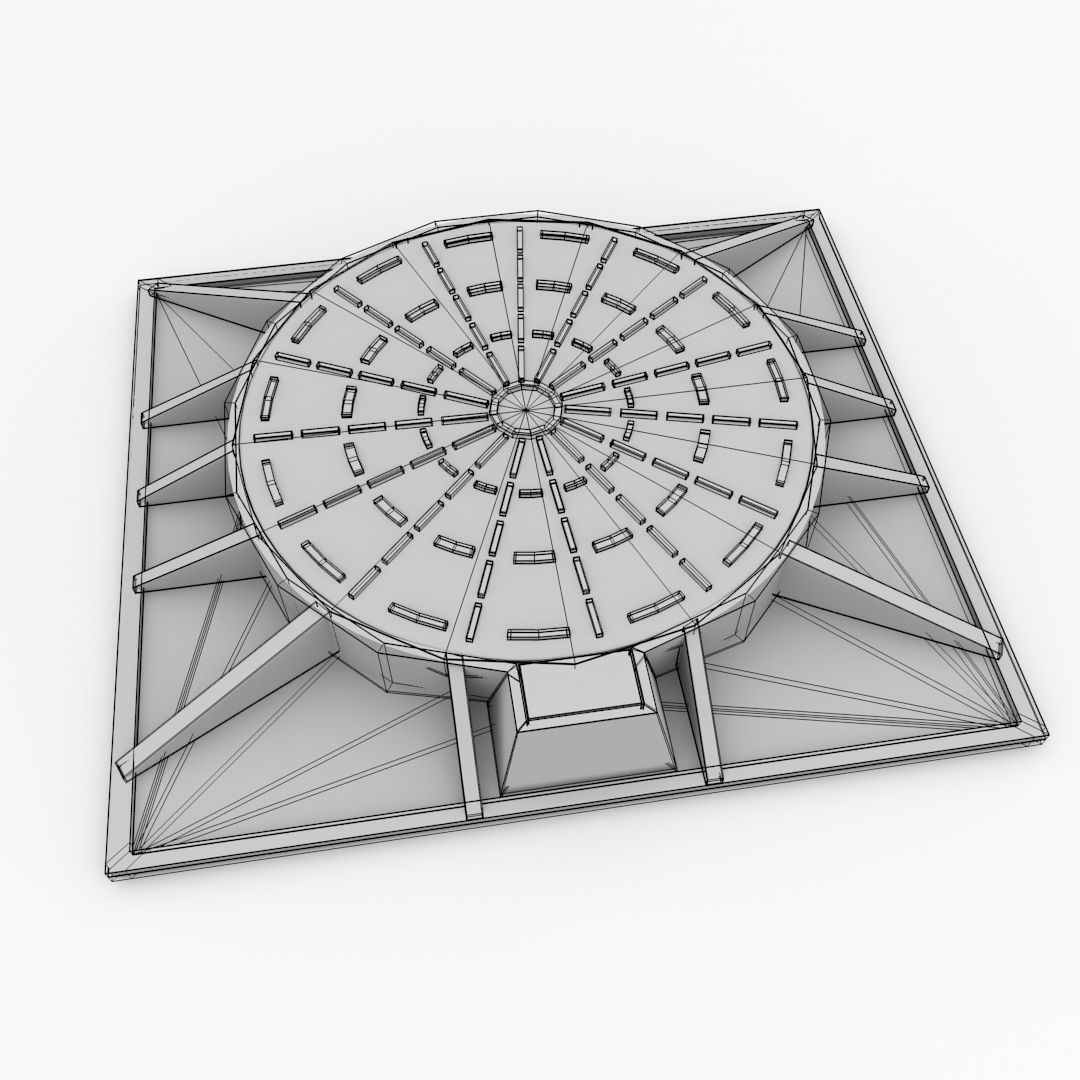 Manhole Cover 3D model_4