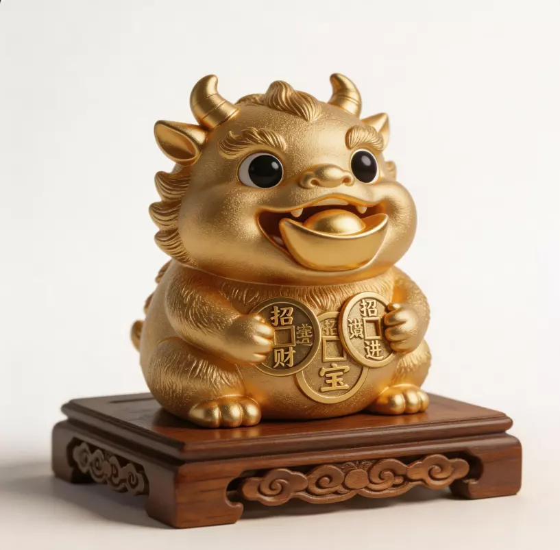 Jade Golden Toad Money-Eating Beast Wealth Attraction 4 3D model