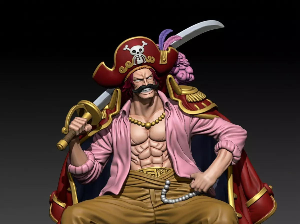 Gol D Roger - One piece - split part 3D print model