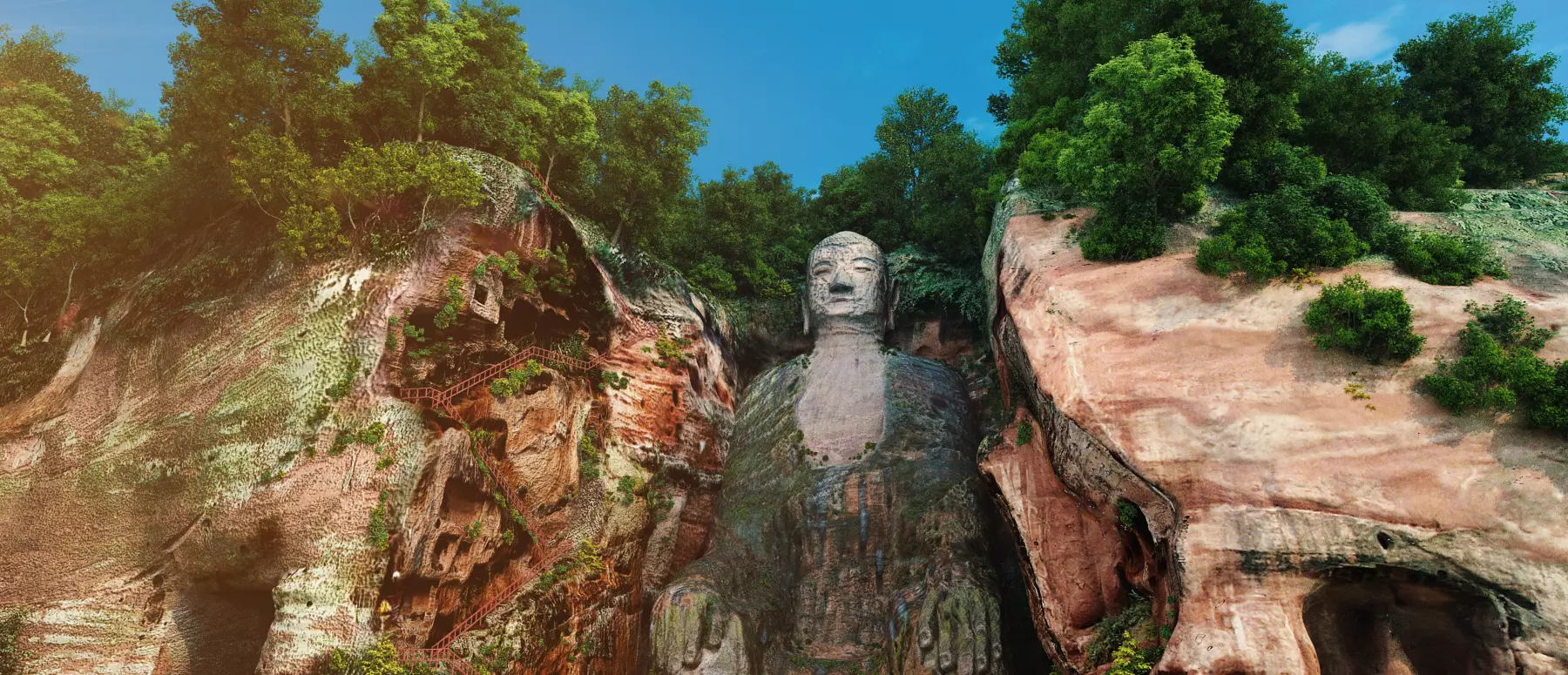 Leshan Giant Buddha 3D model