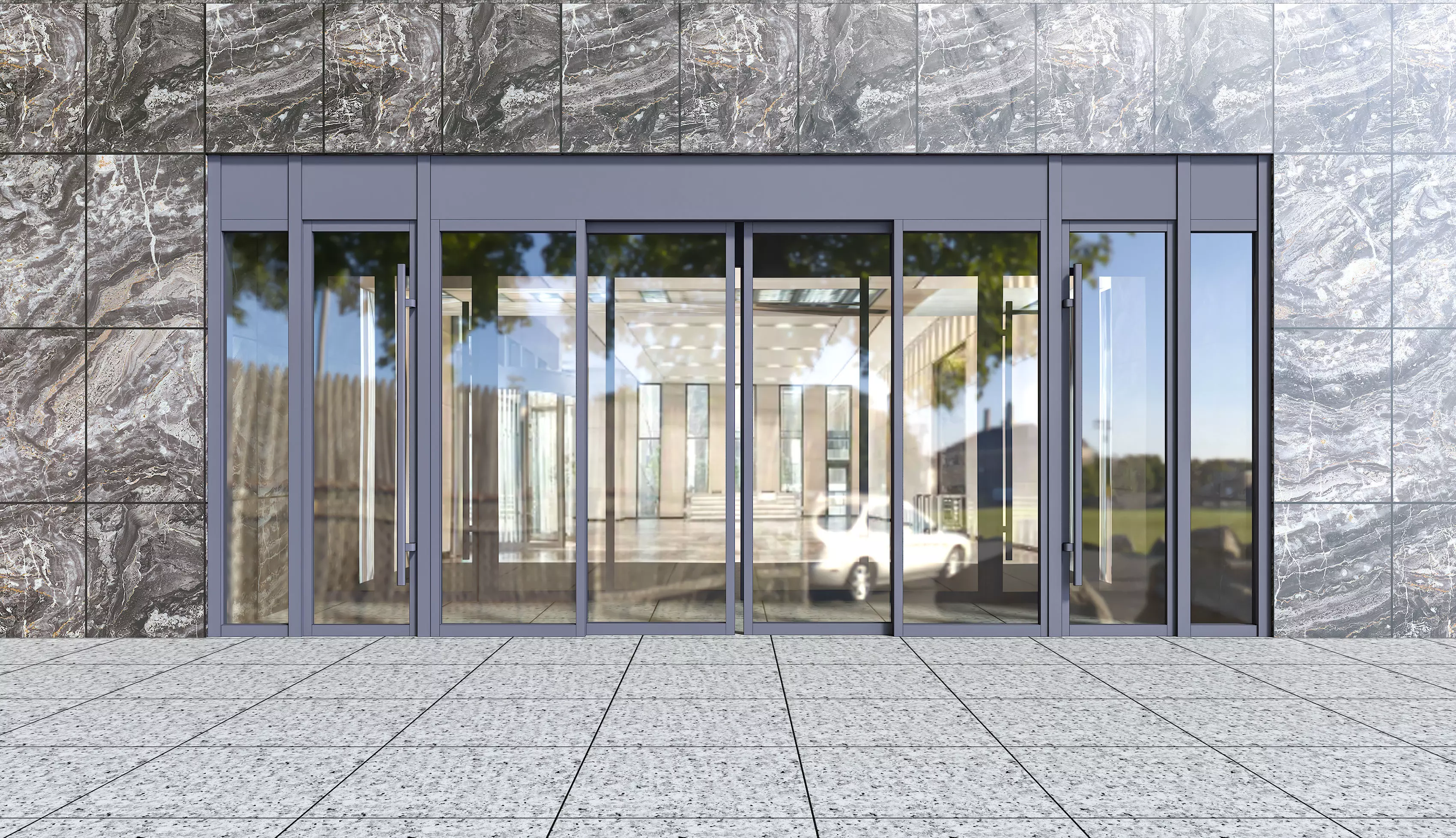 3D model of reception hall door design 3D model