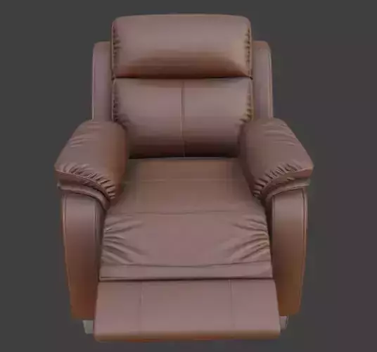 Luxury Leather Recliner Chair 3D model