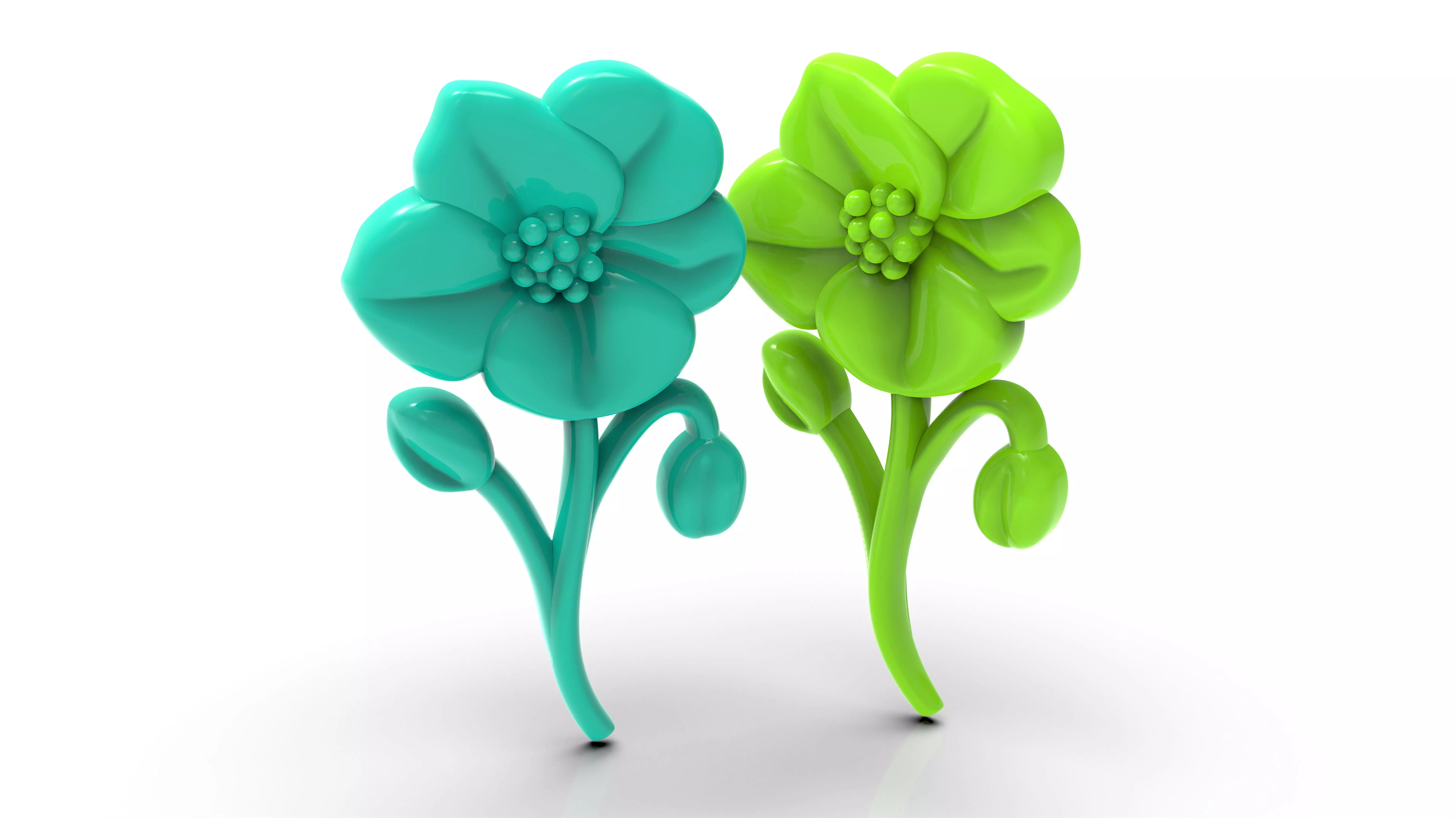 STANDALONE BLOSSOM FLOWER PRINT READY 3D MODEL 3D print model