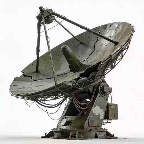 Military Surveillance Radar Station 3D Model