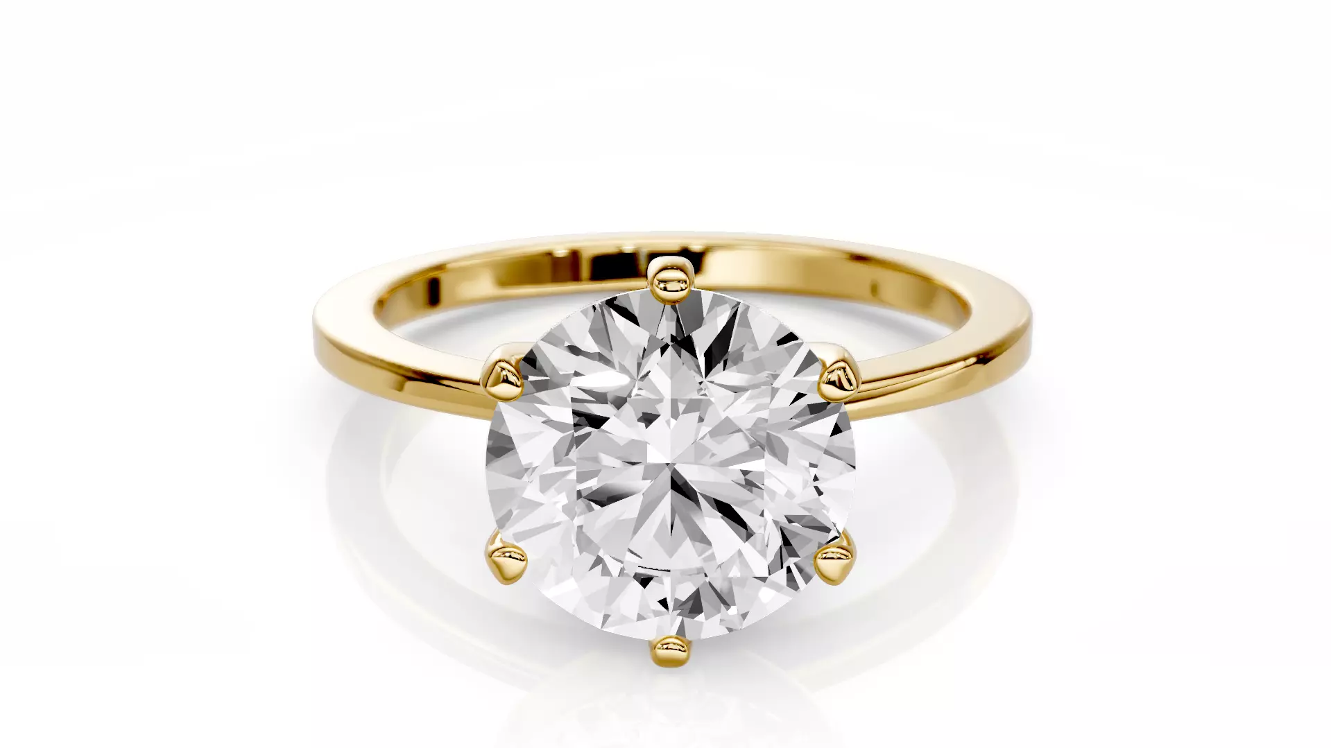 Engagement ring Noa 1-50ct 3D print model