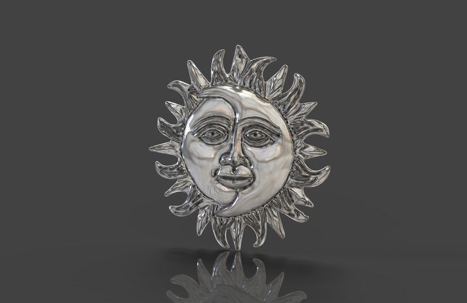Moon and Sun 3D print model