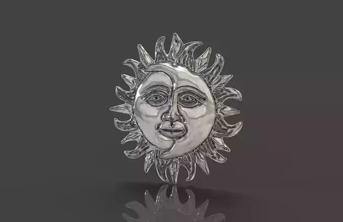 Moon and Sun 3D print model
