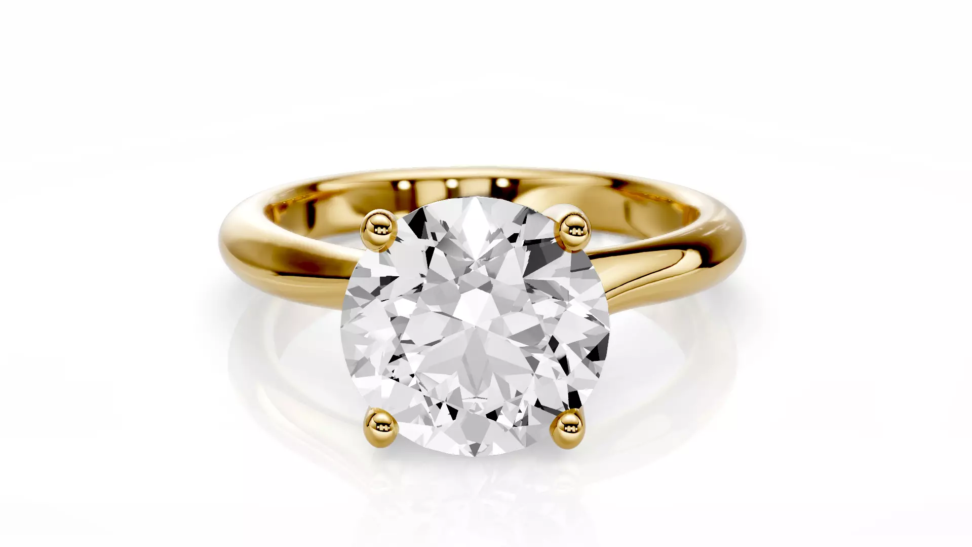 Engagement ring Iris 1-50ct 3D print model