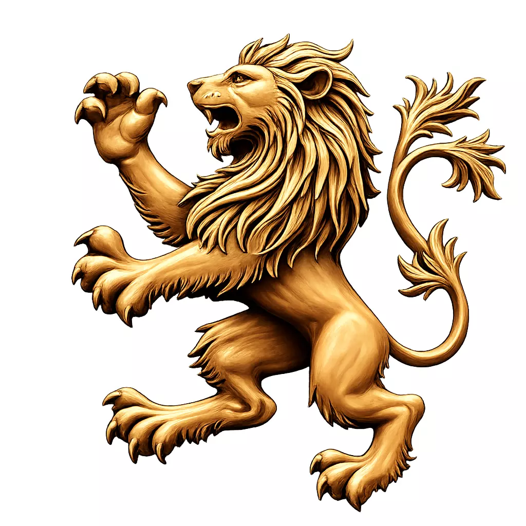 Pendant Lion Pendant Gold Lion Religious Lion 3D print model