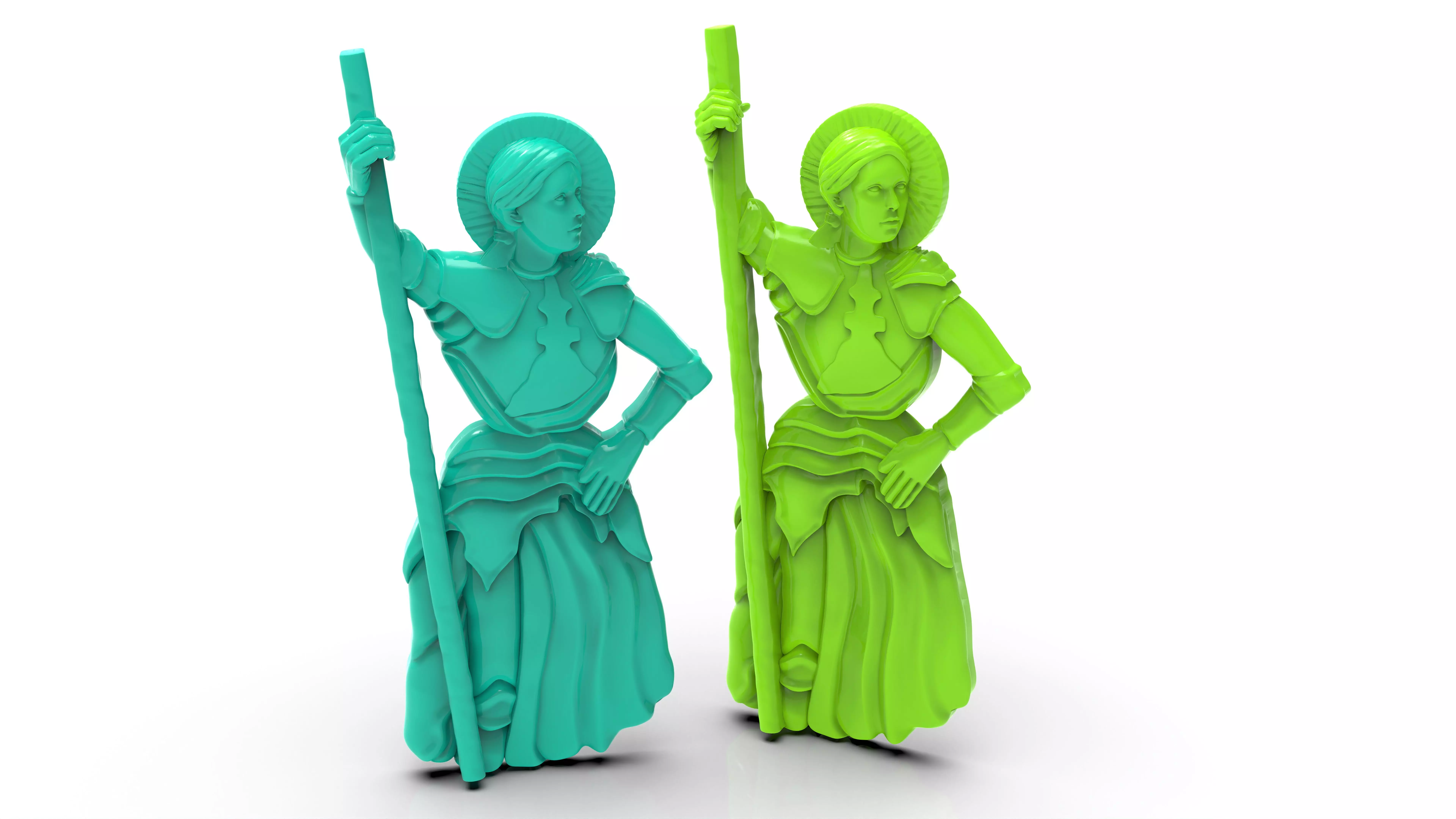 SAINT JOAN OF ARC PRINT READY 3D MODEL 3D print model