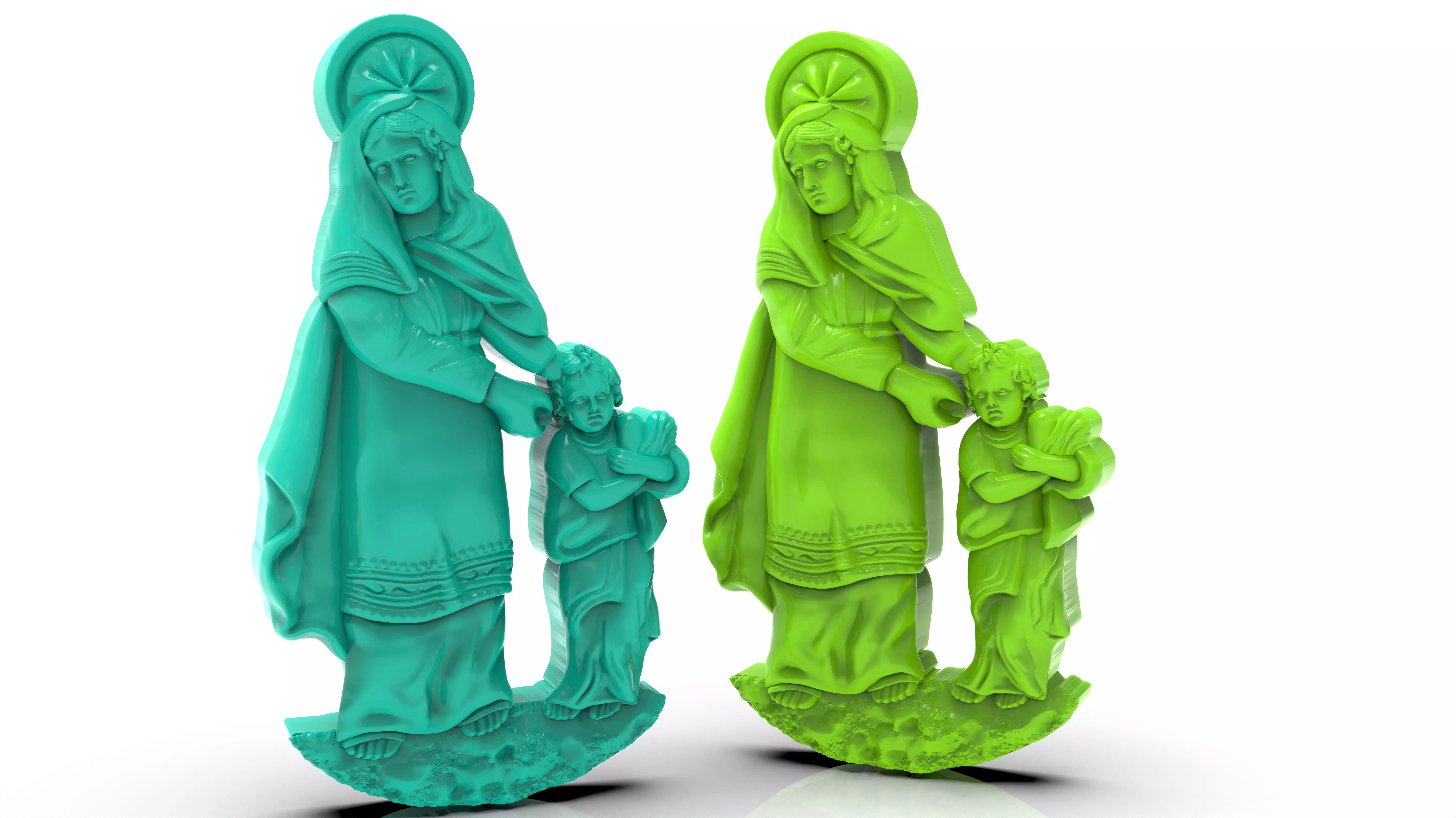 SAINT ANNE MERRY PRINT READY 3D MODEL 3D print model