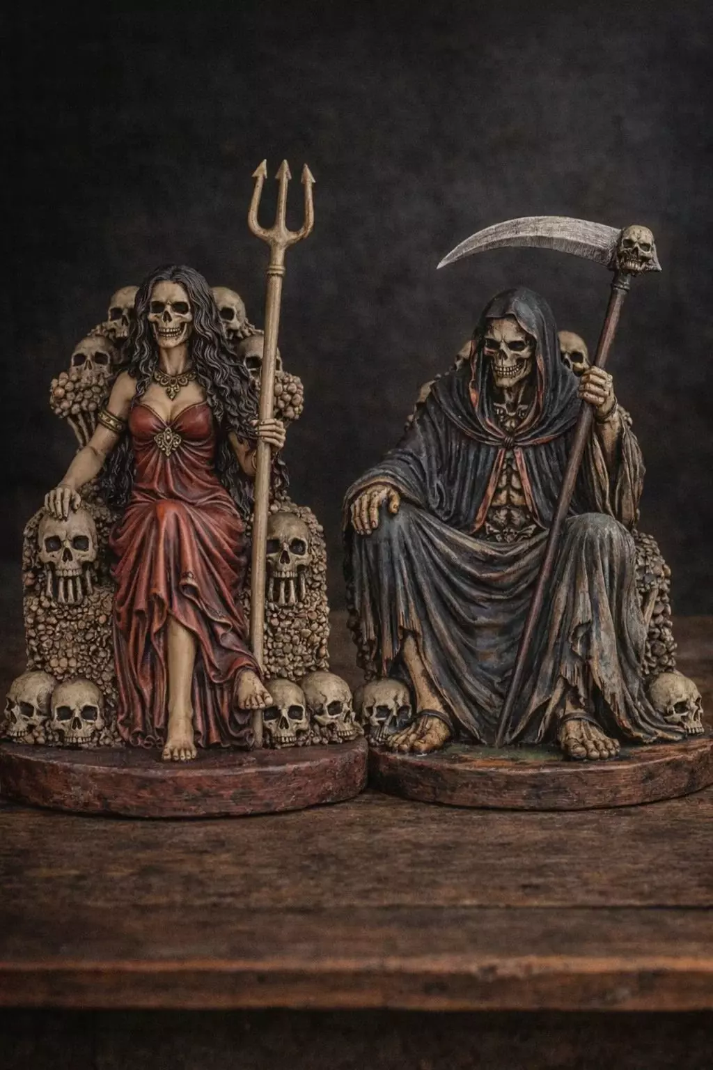 Pomba Gira Maria Caveira e Tata Caveira 3D print model