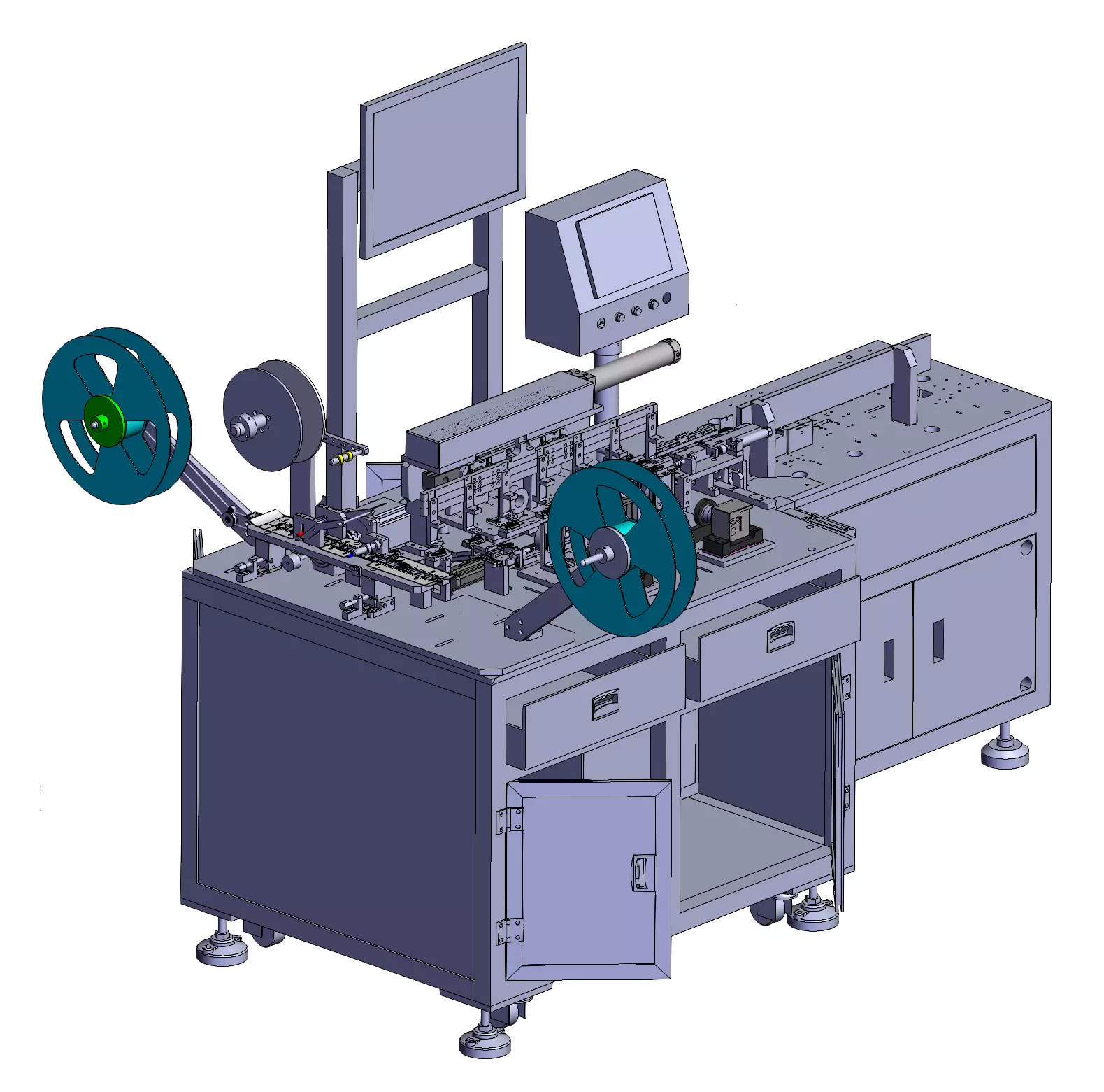 Automatic inspection and packaging machine 3D model