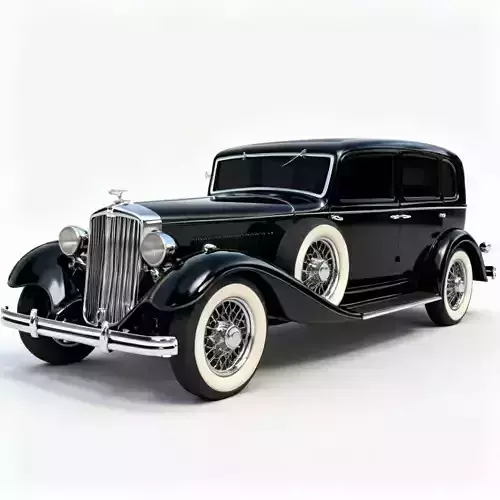 Realistic 30s Luxury Sedan 3d model
